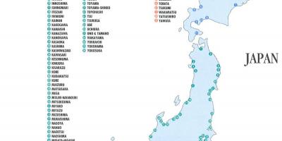 Карта Японии порты