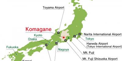 Карта аэропортов Японии